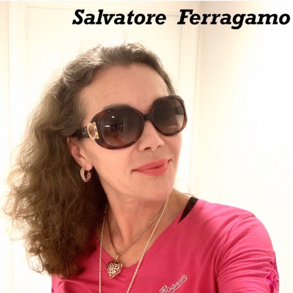 SALVATORE FERRAGAMO DARK TORTOISE SUNGLASSES main image 9